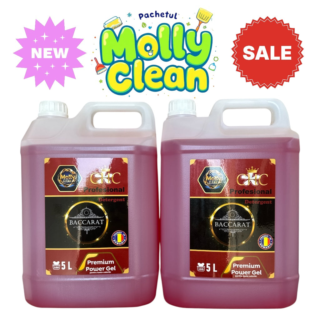 Molly Clean Pachetul cu 2x Detergent Profesional Baccarat Deluxe