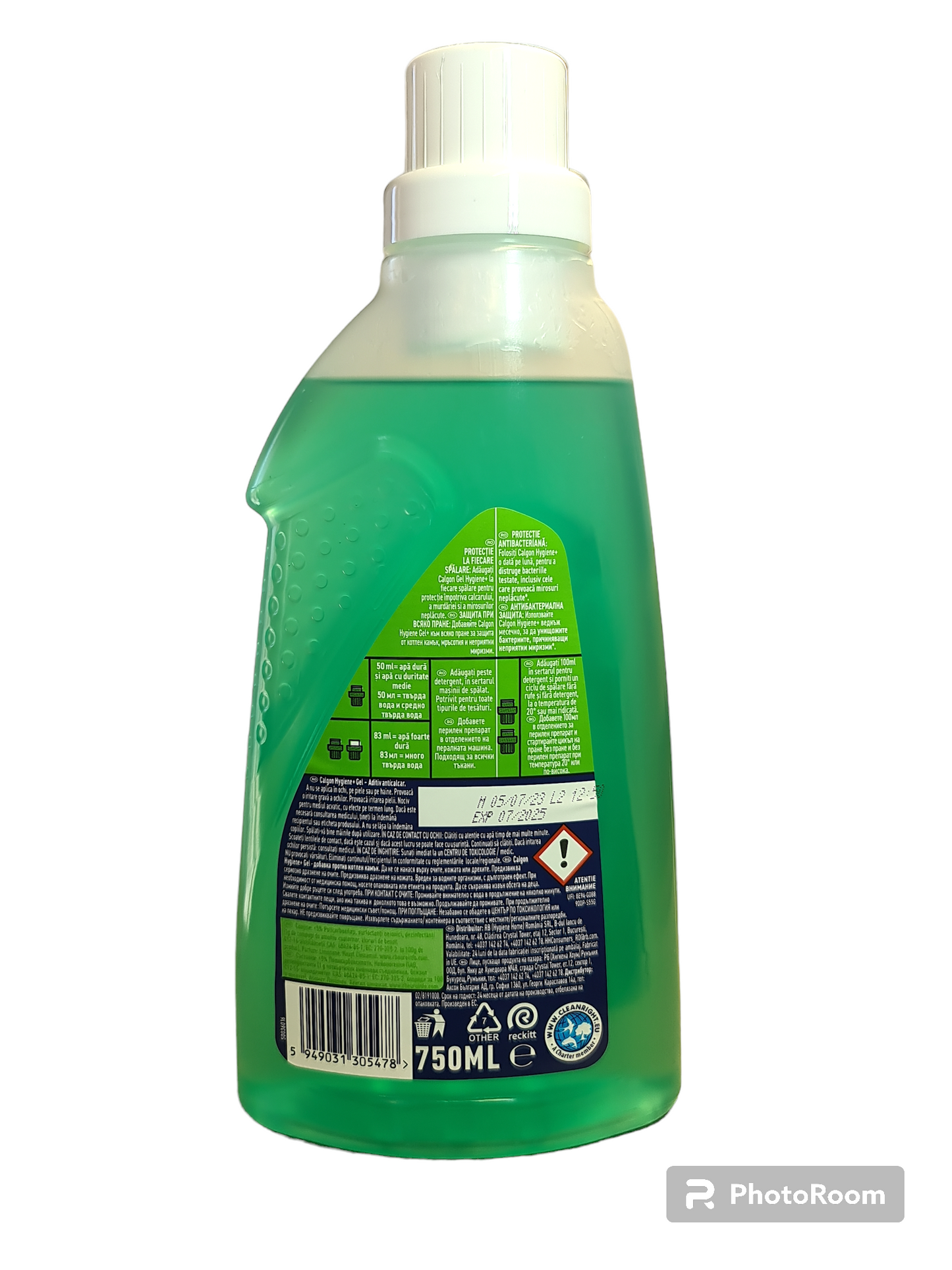 Gel anticalcar, Calgon Hygene, 750 ml