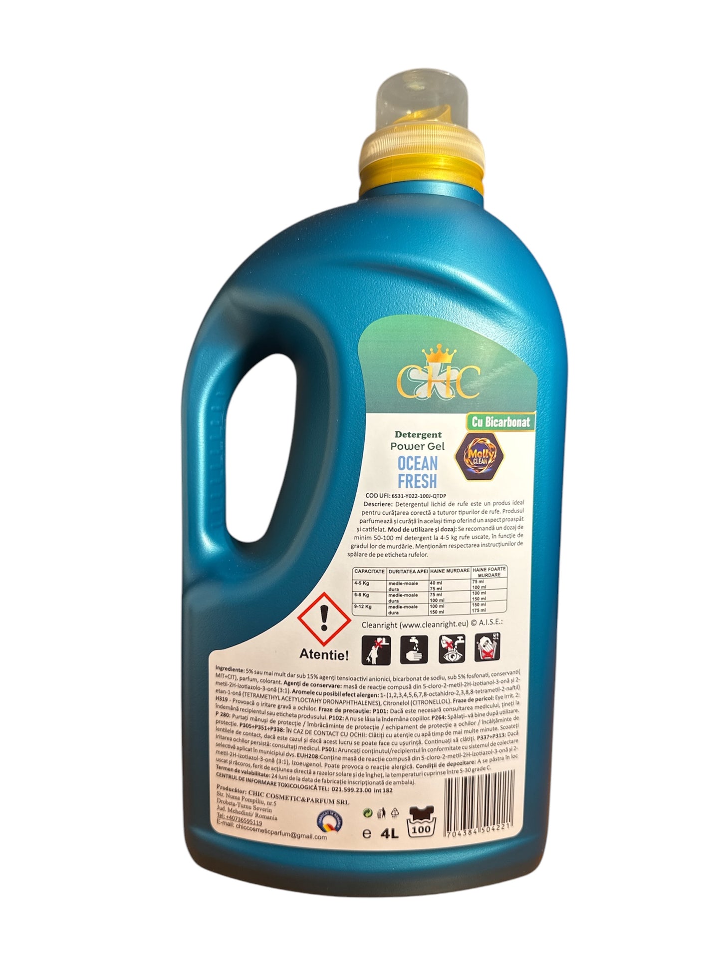 *** NOU *** Molly Clean Deergent Ocean Fresh cu Bicarbonat *